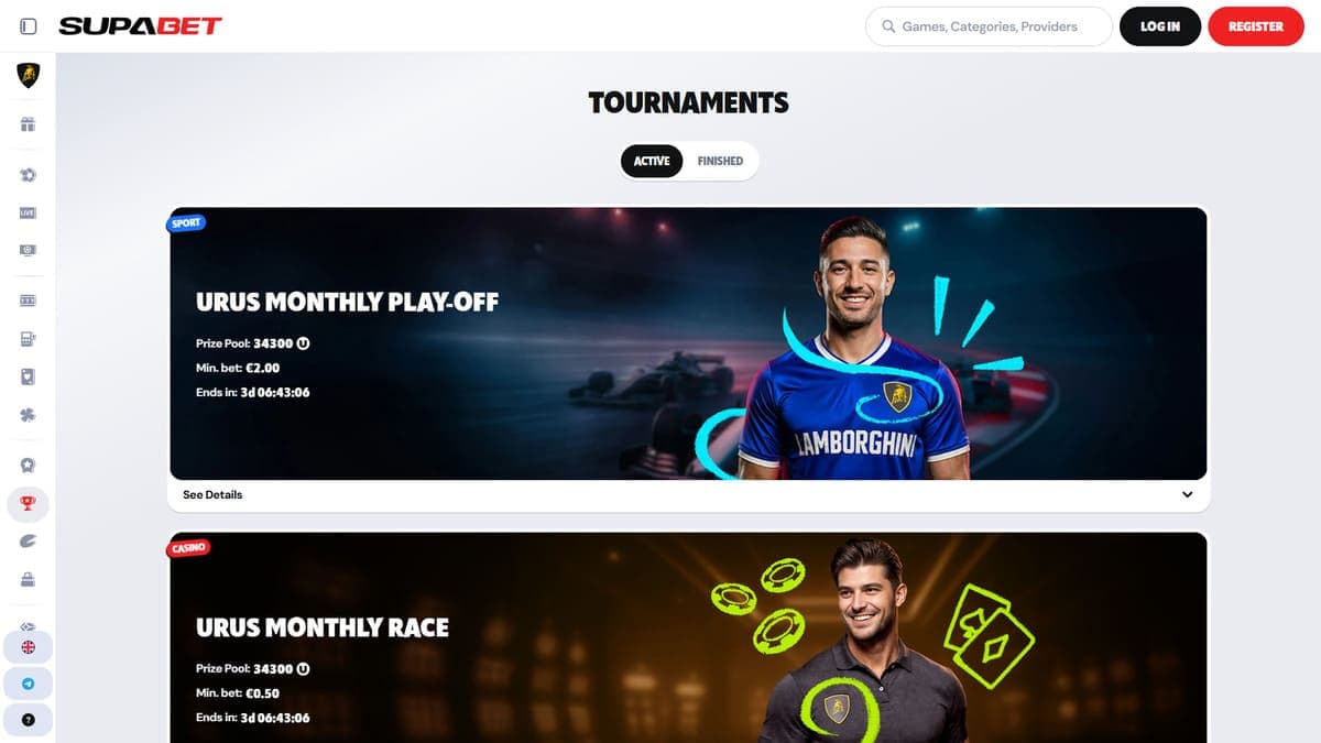 Tournaments Supabet Casino