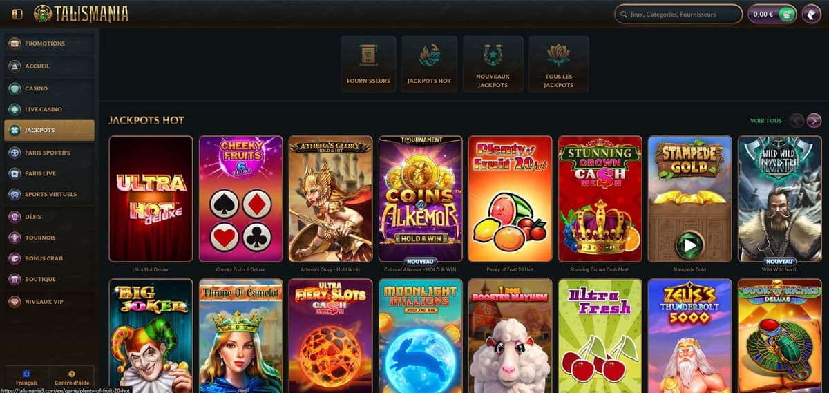 Jackpot Talismania Casino