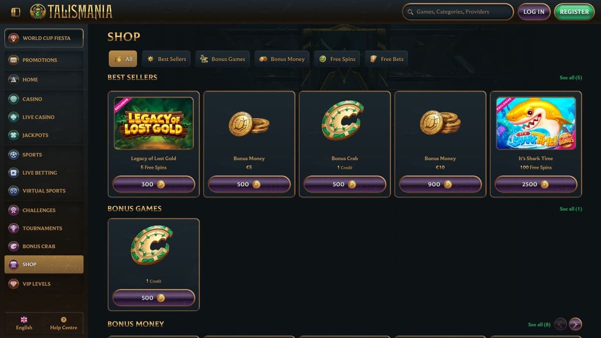 Shop Talismania Casino