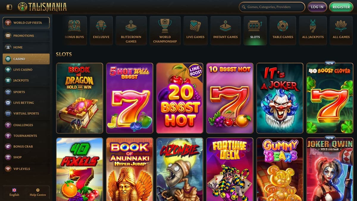 Slot machines Talismania Casino