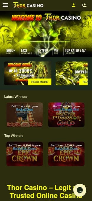 Thor casino mobile