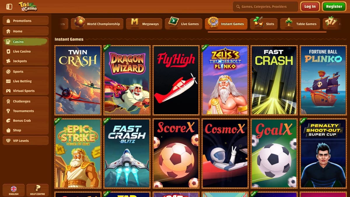 Online games Tiki Casino