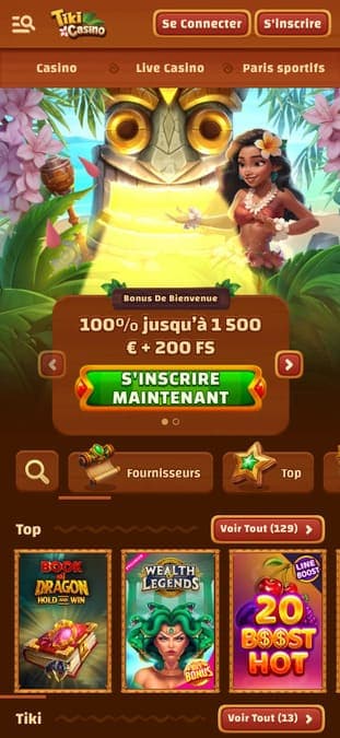 Tiki casino application