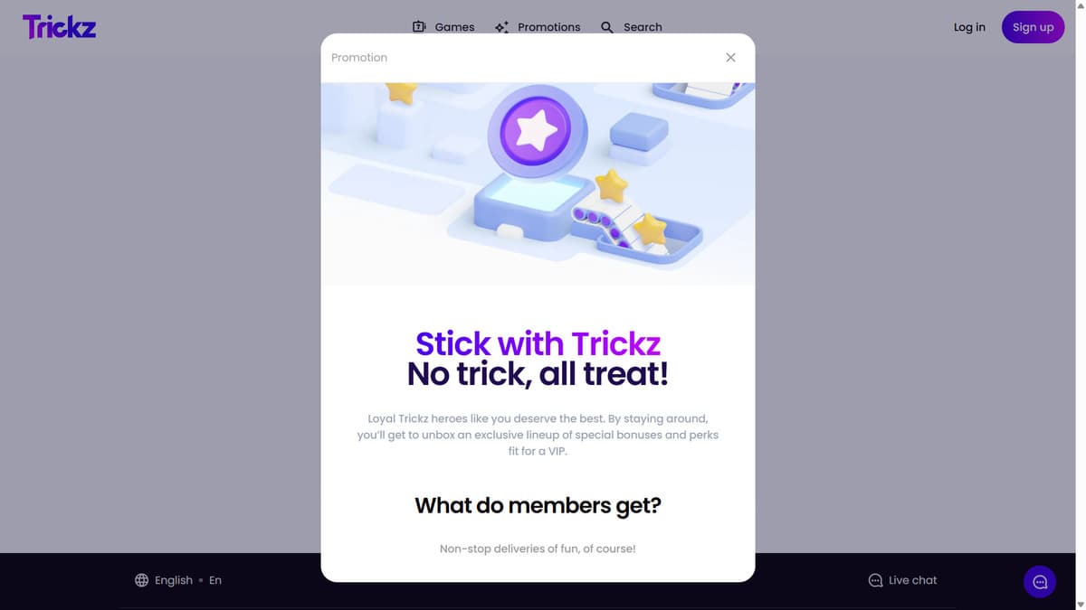 VIP club Trickz Casino