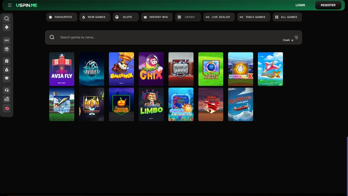 Cash games USpin Casino