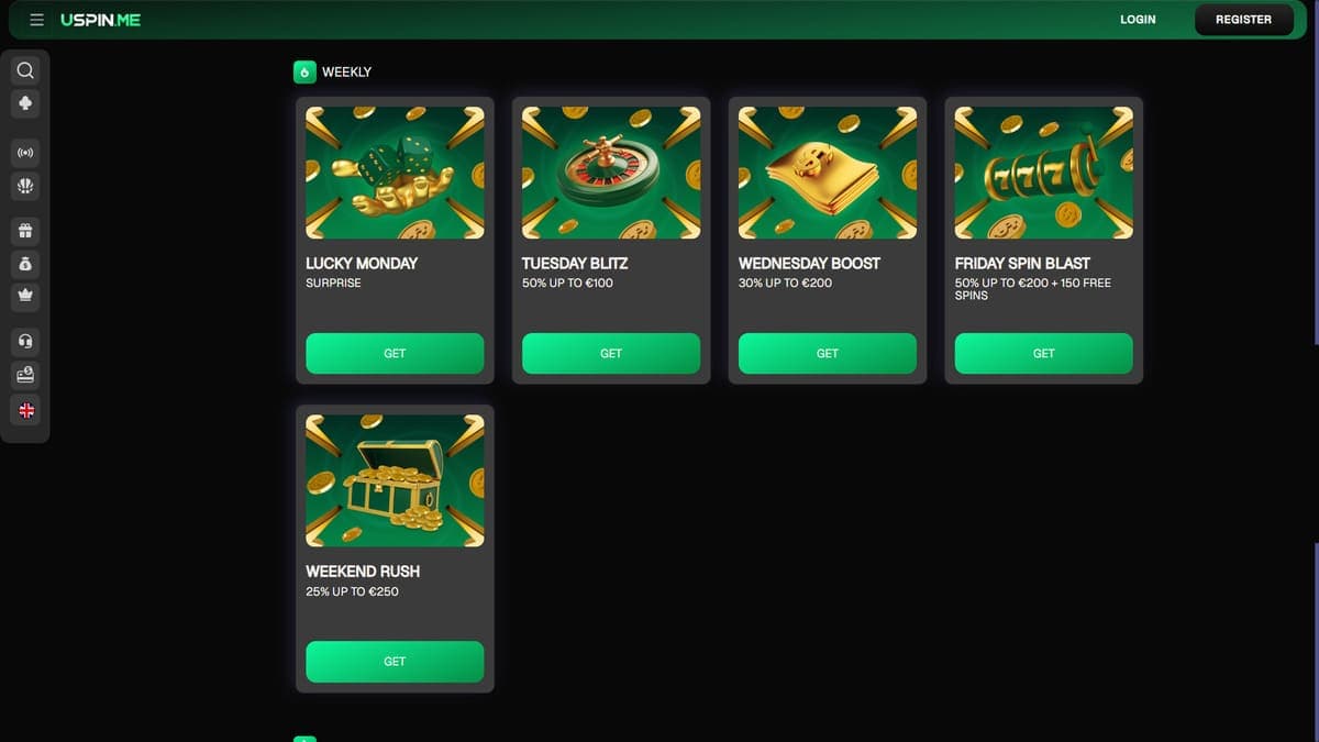 Promotions USpin Casino