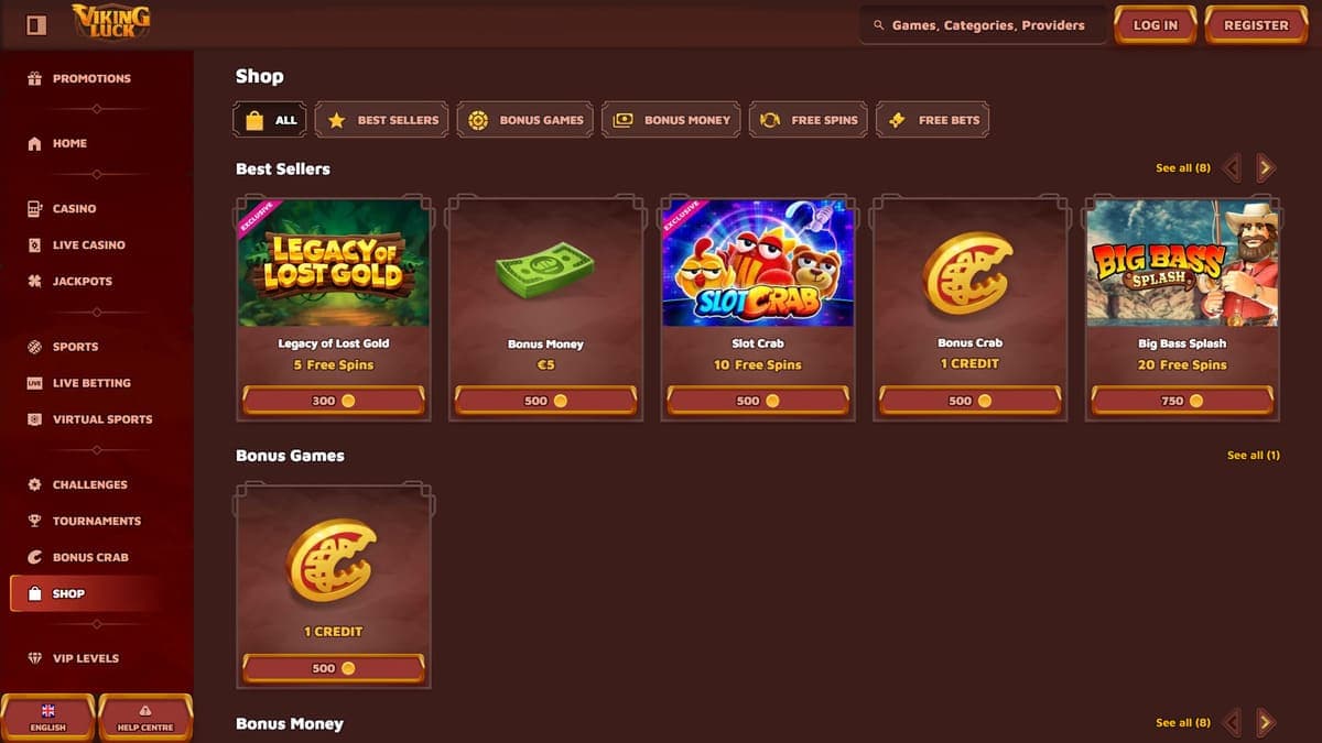 Shop Viking Luck Casino