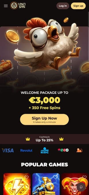 Vincispin casino mobile