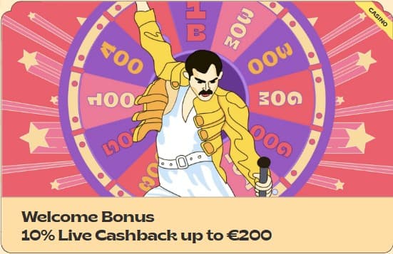 Welcome bonus cashback Vinyl Casino