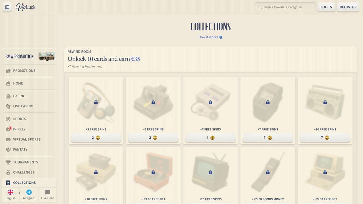 Collections VipLuck Casino