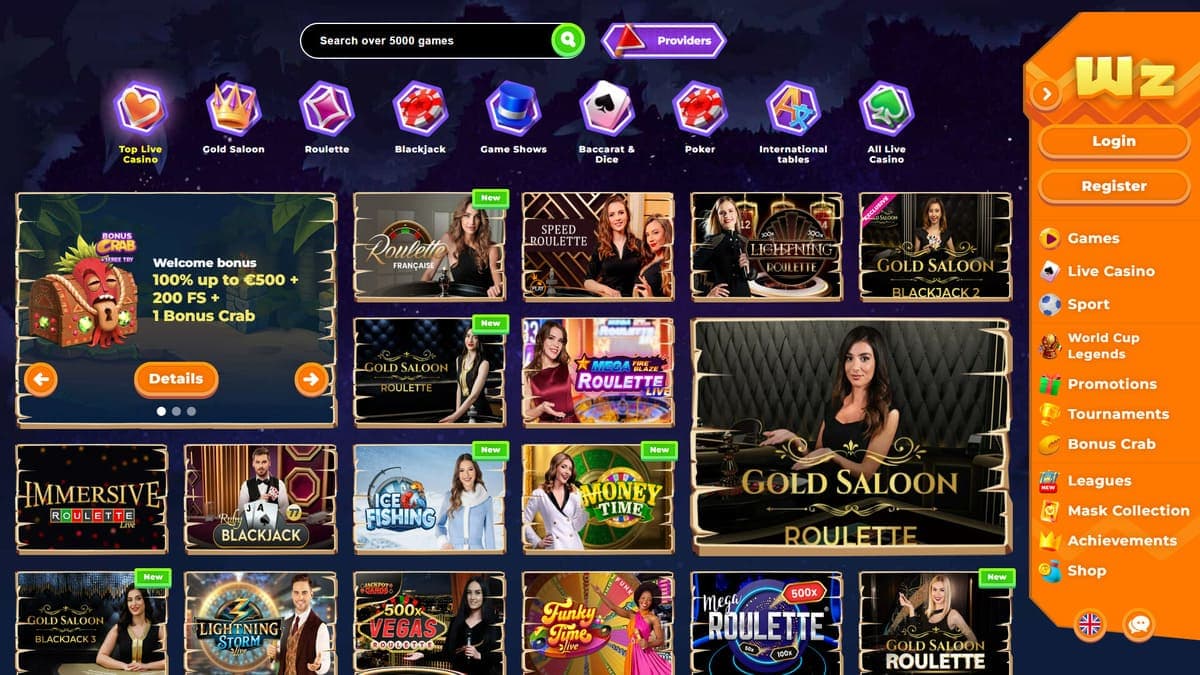 Live Wazamba Casino