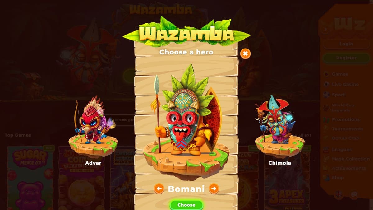 Registration Wazamba Casino