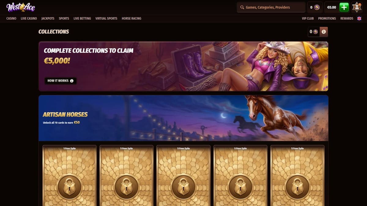 All collections Westace Casino