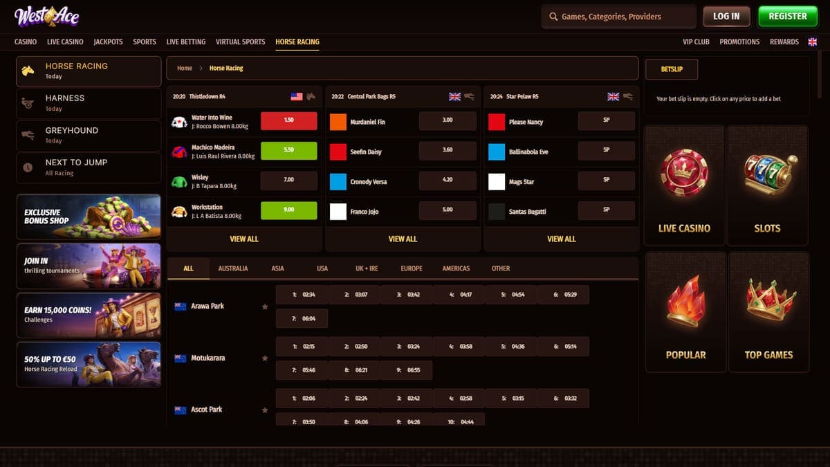 Horse racing Westace Casino