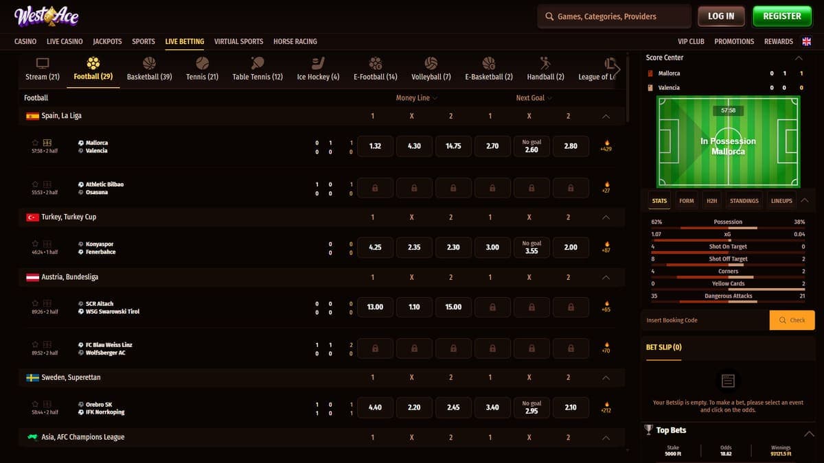 Horse racing Westace Casino