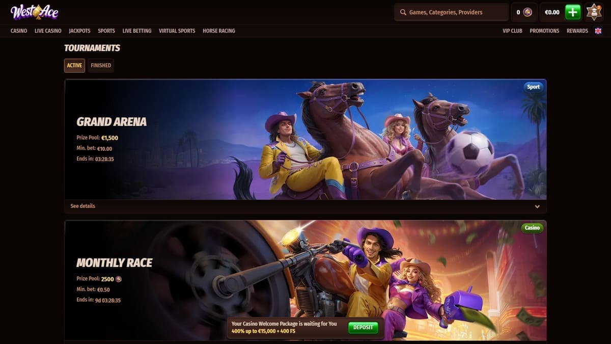 Tournaments Westace Casino