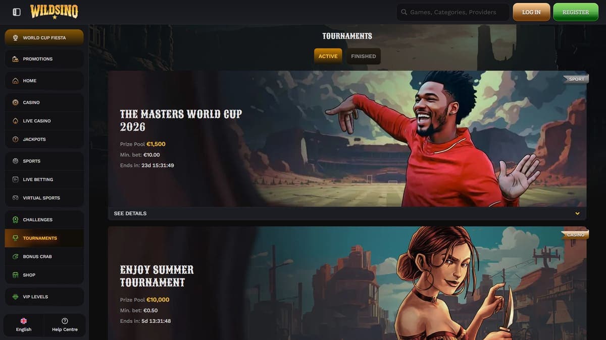 Tournaments Wildsino Casino