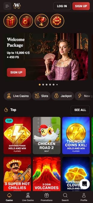 WinKingdom casino mobile
