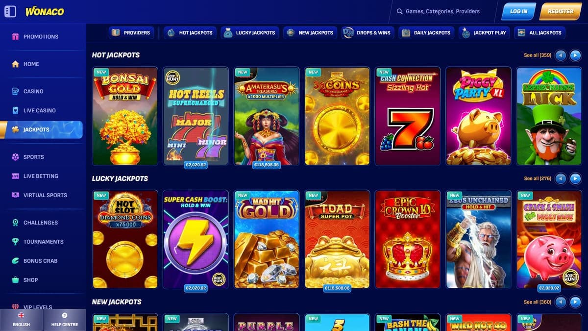Jackpot Wonaco Casino