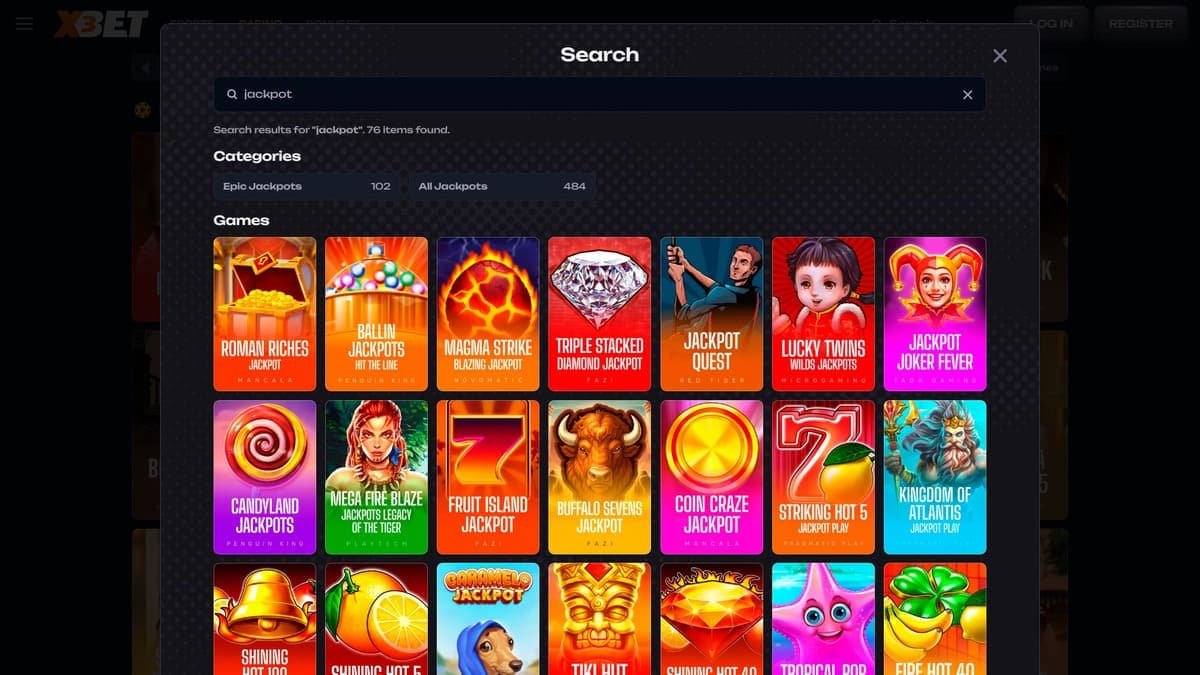 Jackpots X3Bet Casino