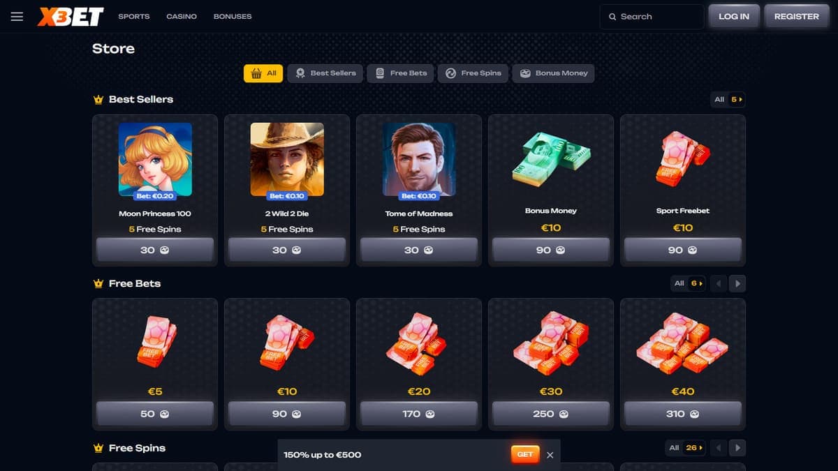 Shop X3Bet Casino