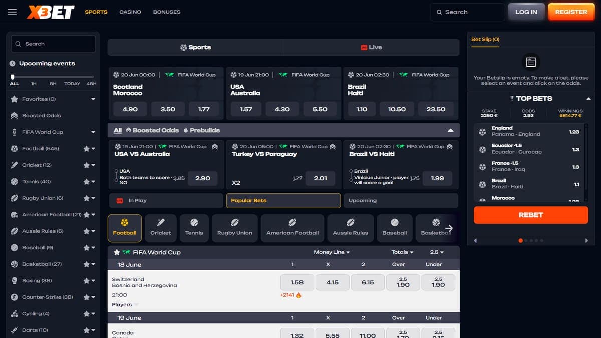 Sports betting X3Bet Casino