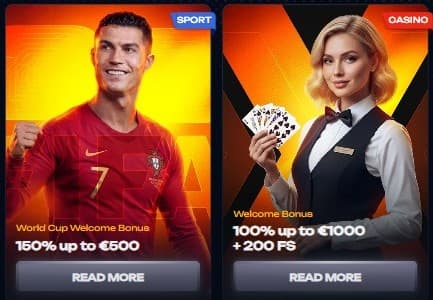 Welcome bonus X3Bet Casino