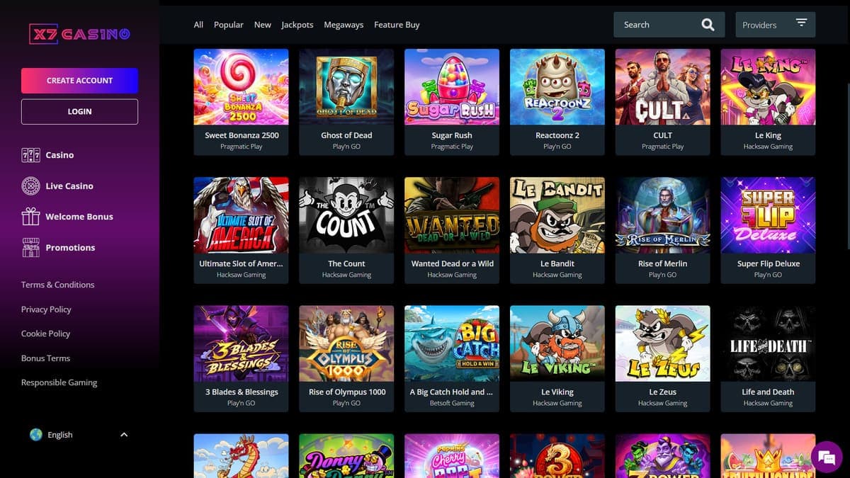 Games X7 Casino