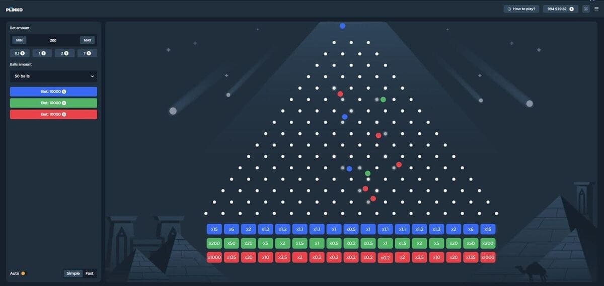 Fat win gains Plinko 1000 Game