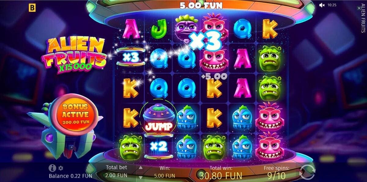 Playing Aliens Fruits Game