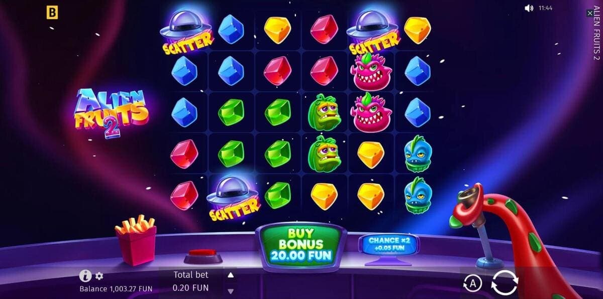 Characteristics Aliens Fruits 2 Game