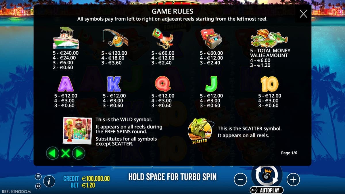 Game rules Bigger Bass Bonanza