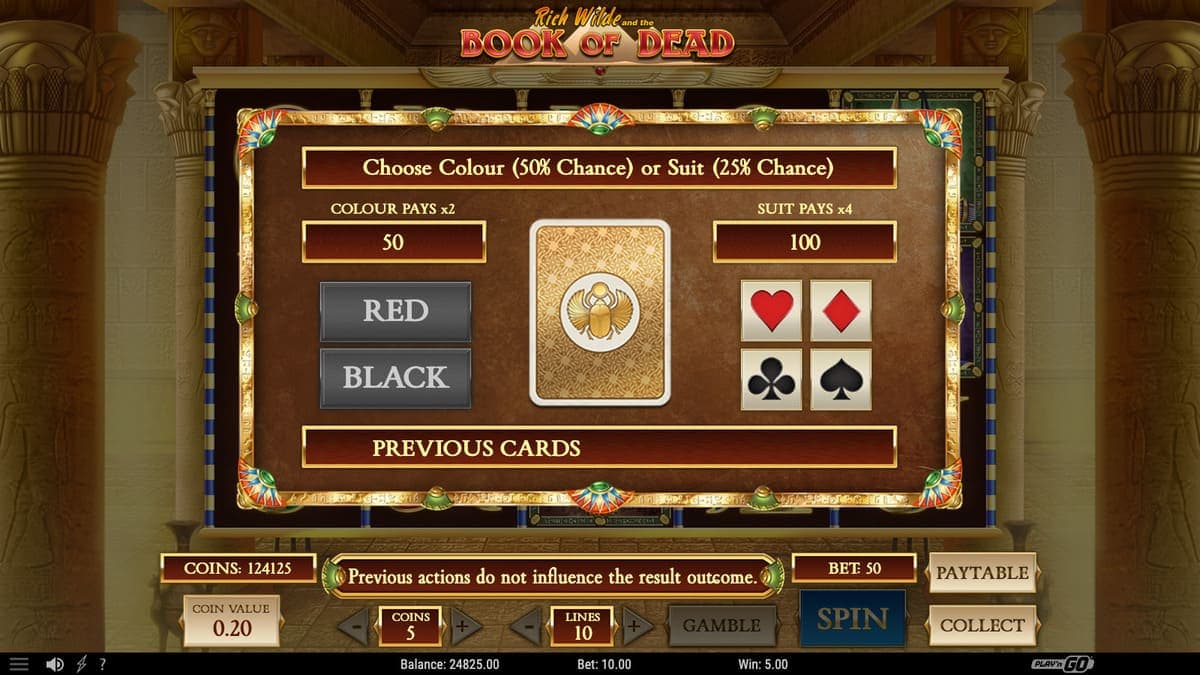 maximise reward Book of Dead