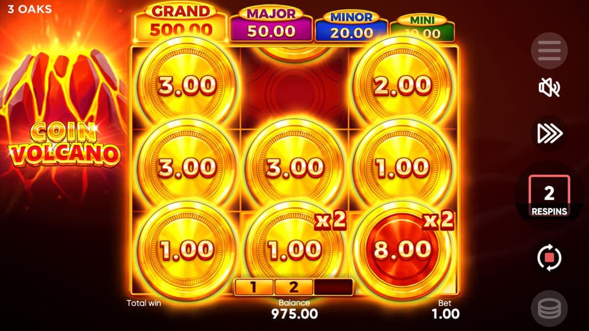 Jackpot Coin Volcano game