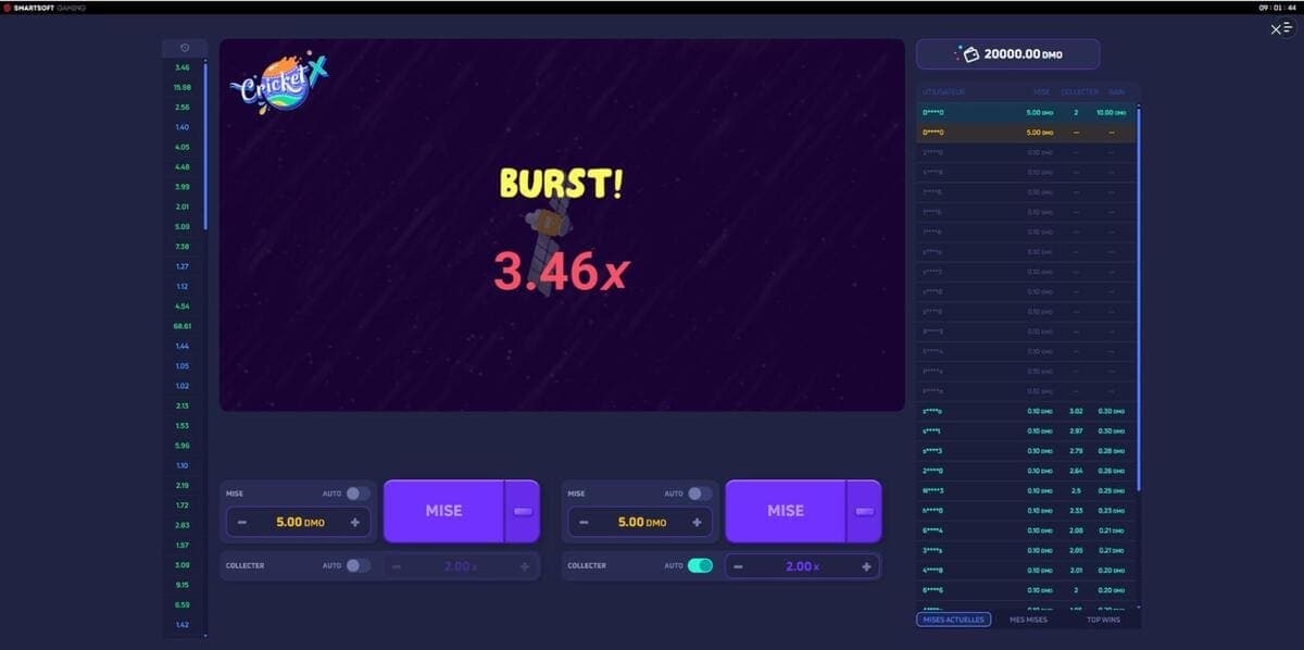Burst Cricketer X Game