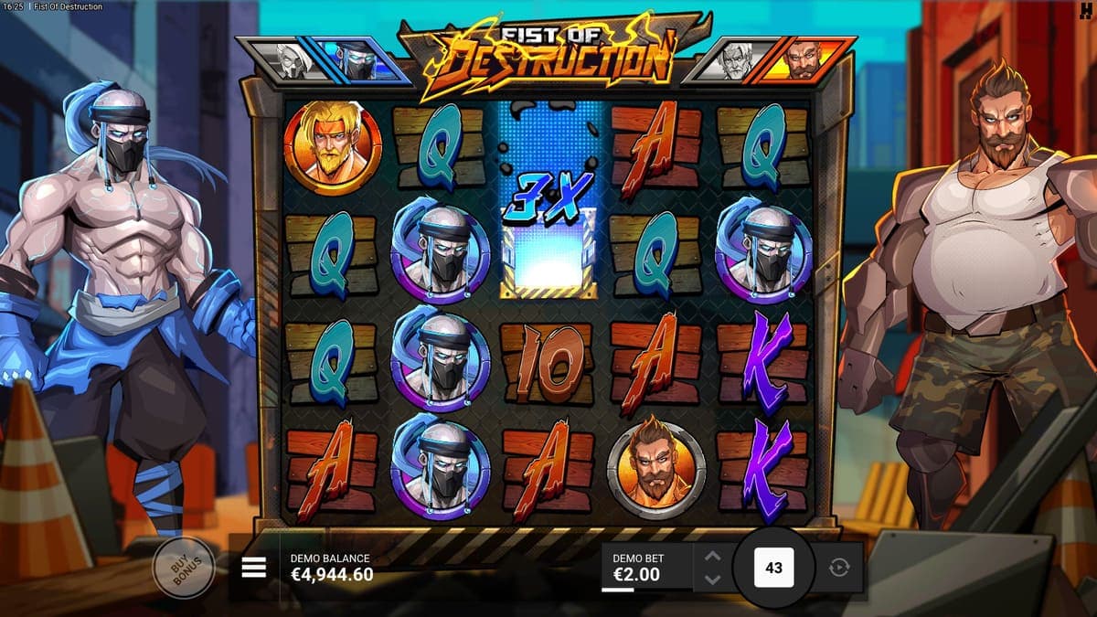 Payment line Fist of Destruction Game