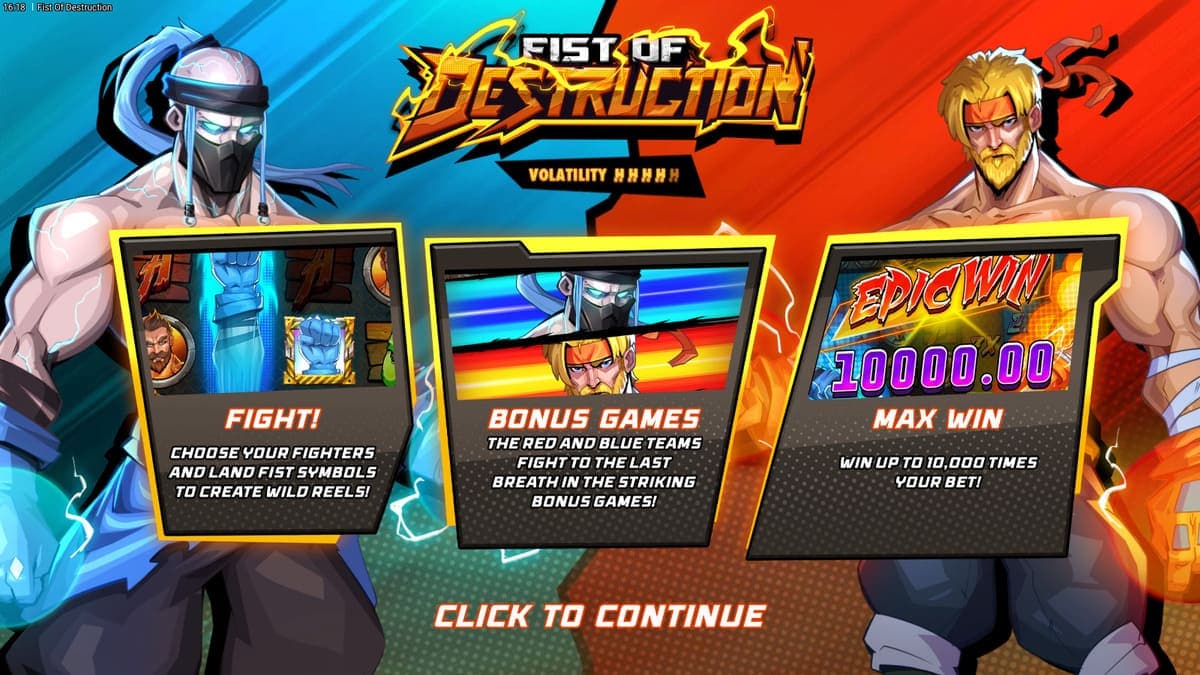 Homepage Fist of Destruction Game