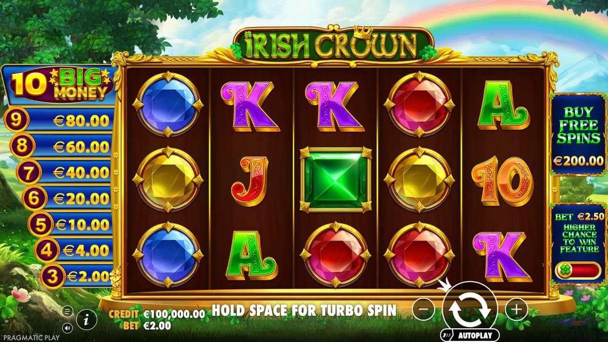 Grille Irish crown Game