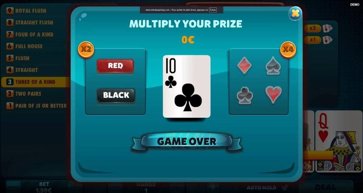 Bankroll Jacks or Better Game