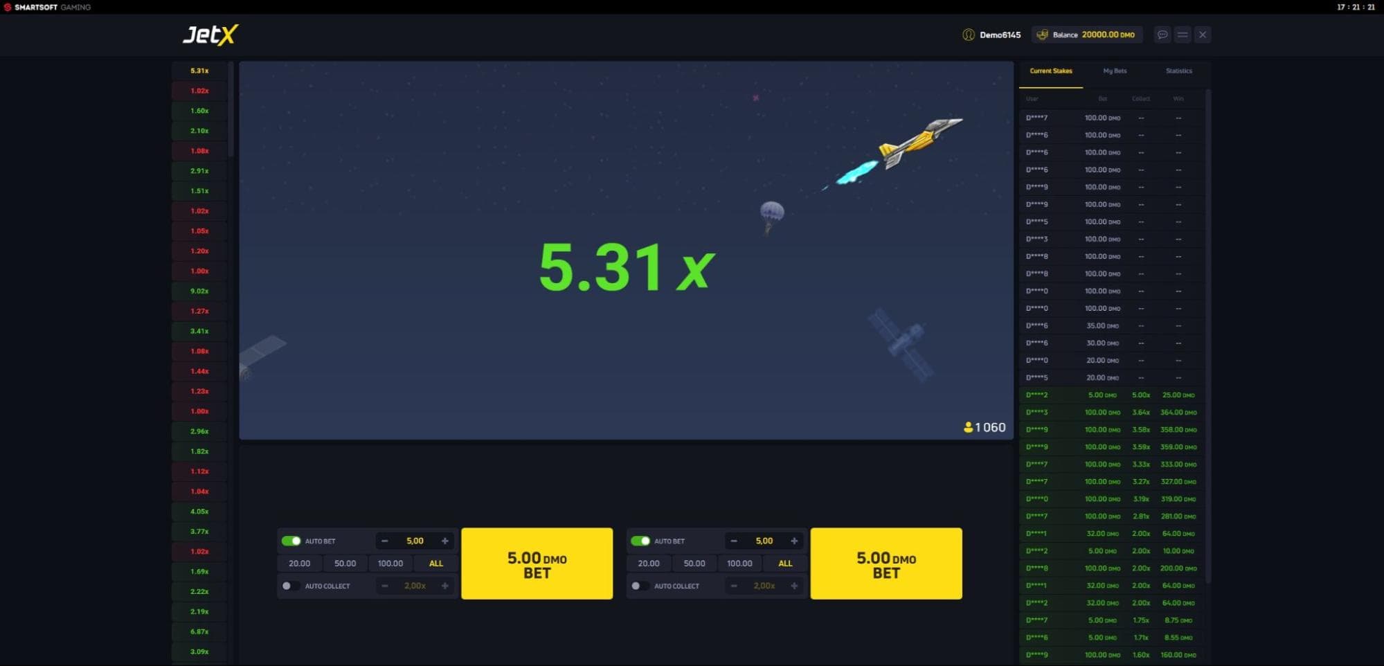Strategies perte Jet X Game