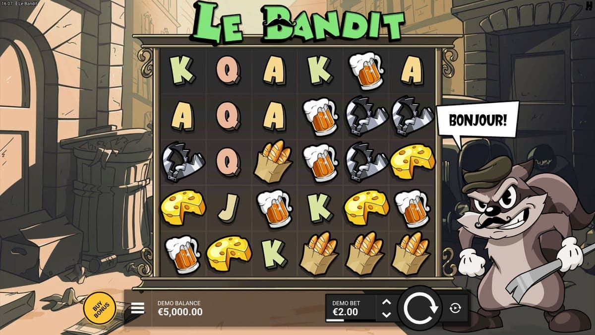 6x5 grid Le Bandit Hacksaw Game