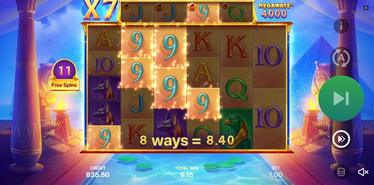 Advantages and disadvantages Legend of Cleopatra Megaways Game