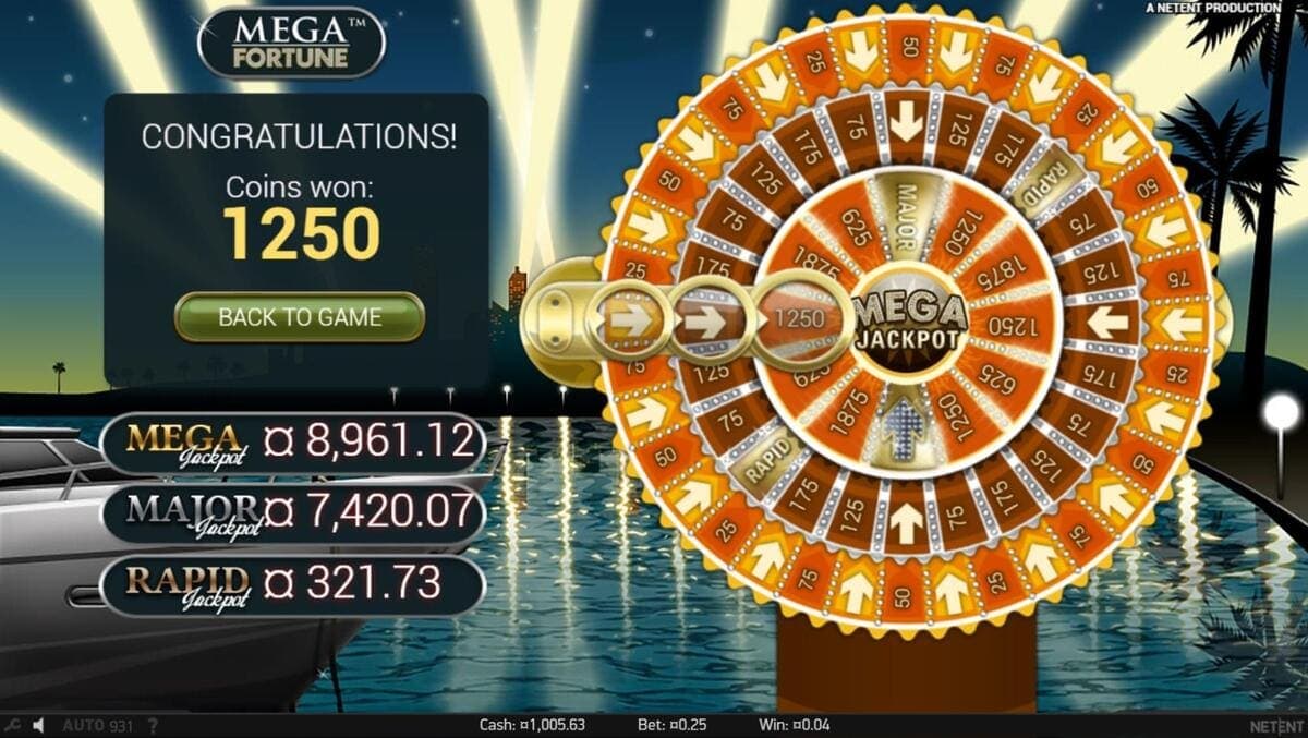 Jackpots Mega Fortune Game