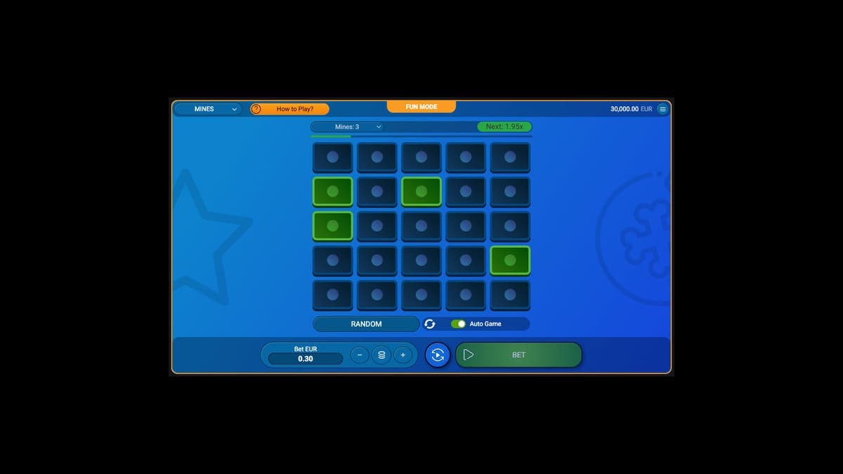 Auto play mode Mines Spribe Game