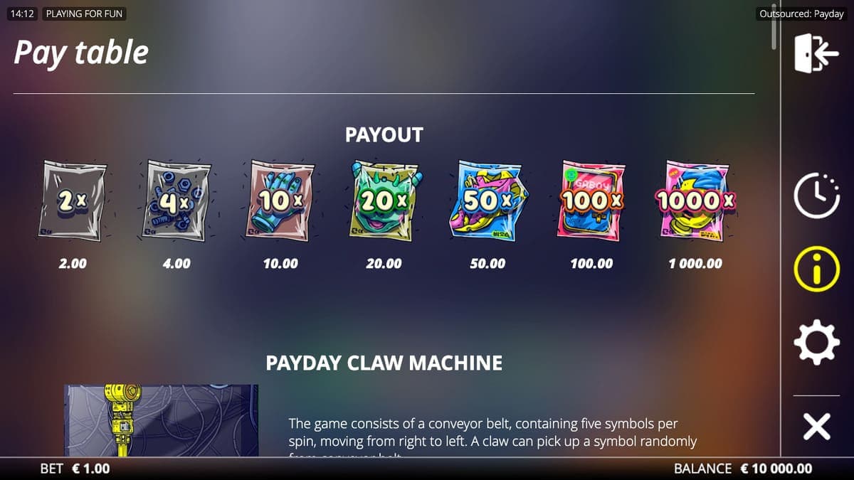 Payout Outsourced Payday Game
