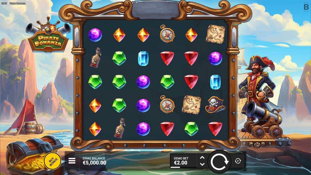 Technical characteristics Pirate Bonanza Game