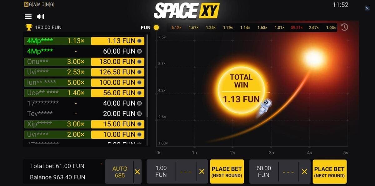 Chance Space XY Game