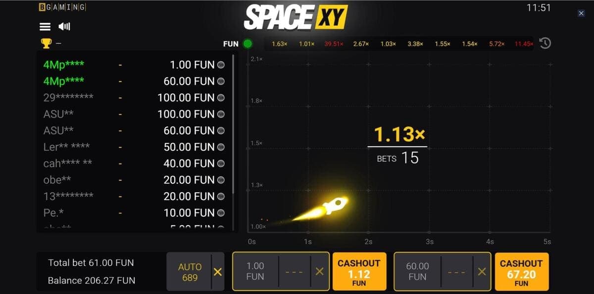 RTP Space XY Game