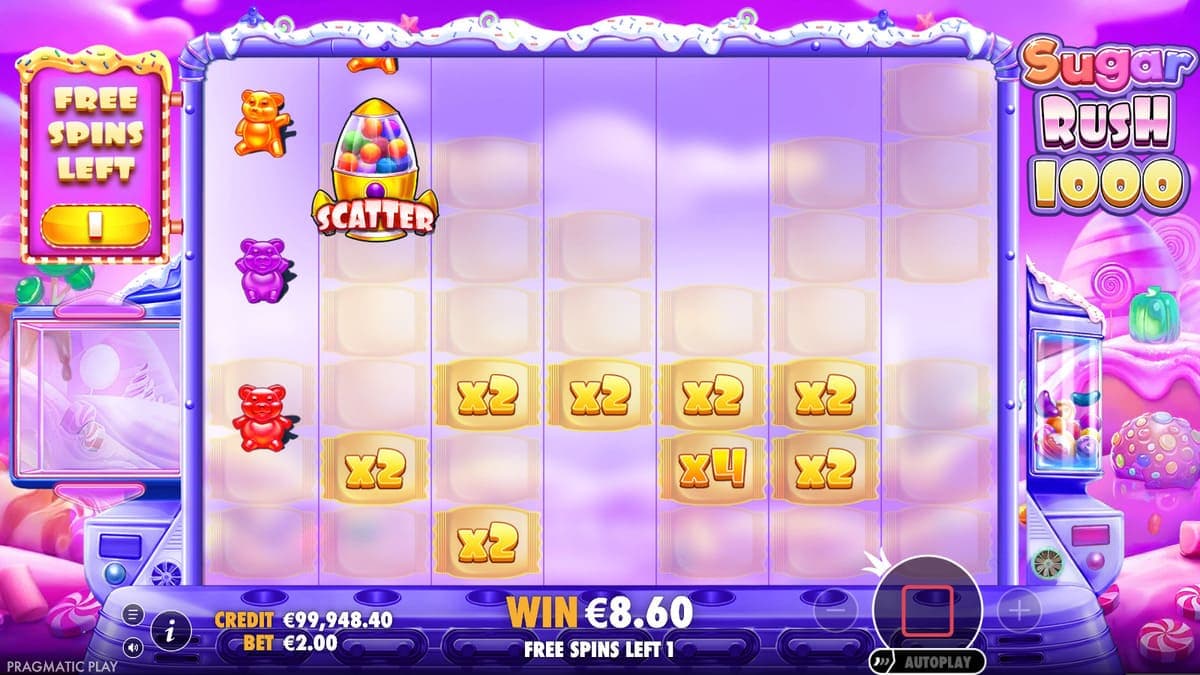 winning Sugar Rush 1000