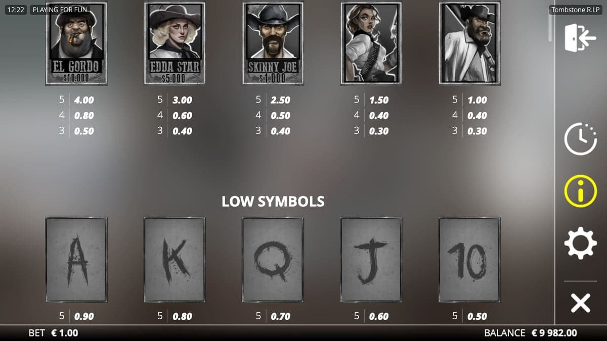 Symbols Tombstone RIP Game